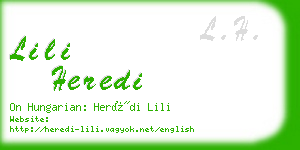 lili heredi business card